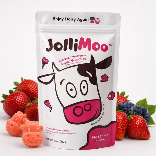 JolliMoo Lactase Enzyme Gummies | No More Dairy Pills | 10,500 ALU Per Gummy